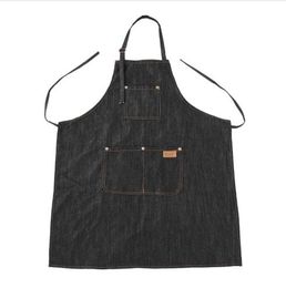 Hairdresser Apron Salon Hairdressing Cutting Barber Cape Professional Hair Cut Dyeing Cloth Cape Black Jean Haircut Capes