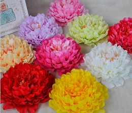 Simulation peony flower head wedding flower, fancy flower silk cloth accessories, photography props L572