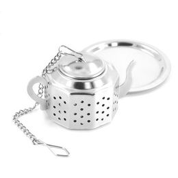 Teapot Pot Shape Stainless Steel Leaf Tea Infuser Filter Strainer Ball Tea Tool Free Shipping wen7067