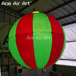 Nicely 4 pcs Festival led hanging decoration inflatable round ball Christmas balloon with bulb lights inside for ceiling by Ace Air Art