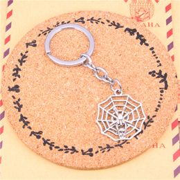 Keychain cobweb spider halloween Pendants DIY1 Men Jewellery Car Key Chain Ring Holder Souvenir For Gift