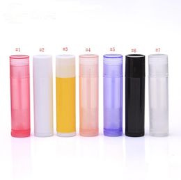 1000pcs/lot 5ml DIY Empty Lipstick Bottle Lip Gloss Tube Lip Balm Tube Container With Cap Colourful Cosmetic Sample Container SN1139