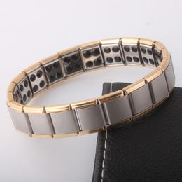 Energy Germanium Tourmaline Bracelet strand wristband bangle cuff For Women men Fashion Jewellery