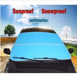 Car Windshield SunShade Snow Proof Covers Universal For Sedan SUV MPV Anti-UV Waterproof Auto Window Protector 3 Colours