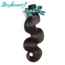 Rosa Beauty Hair Products Brazilian Virgin Hair Body Wave 1 Piece 100% Unprocessed Human Weave Bundles Raw Weaving