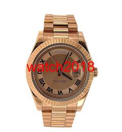 Luxury Watch Top Quality Stainless Steel Bracelet Watch Pink Gold Pink Dial - 218235 41mm Automatic Fashion Brand Men's Wristwatch