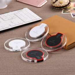 Qi Wireless Charger Pad Power Wireless Charging for iPhone 8 X 7 Samsung Galaxy S6 S6 Edge S7 S7 Edge With Retail Box Free DHL