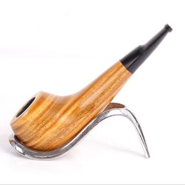 New Green Sandalwood pipe, pure wood, chicken leg, small pipe, short handle cigarette fittings.