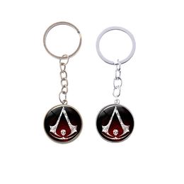 Assassin's Creed Keychain Templar Master Eagle Logo Badge Key Chain Pop Game High Quality Car Key Ring Holder Men Jewelry