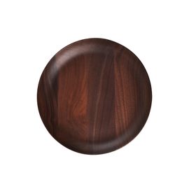 (Diameter 15CM) DIY Craft Wood Round Brown Tea Coffee Fruits Serving Tray Tableware Storage Tray Dish Dessert Biscuits Plate lin4266