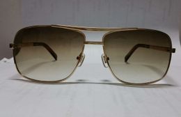 Mens Attitude Gold/Brown Shade Sunglasses Z0256U Sun Glasses Driving Eye wear Brand New with Case Box