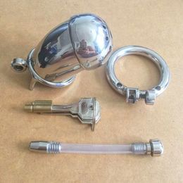 Latest Design Stainless Steel Luxury Cage Male Chastity Device Fetish Lock T#76