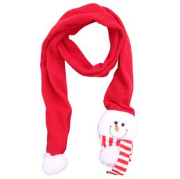 Christmas Scarfs Santa Claus Snowman Elk Scarf Neckerchief for Children Women Men Christmas New Year Gift