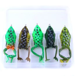 New Simulation Rubber Frog Target Snakehead baits 5.5cm 15.5g Topwater Floating swimming 3D soft Frog fishing lure 5pc/box