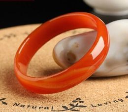 RED AGATE NATURAL JADE BANGLE BRACELET 58-66mm