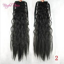 natural wave ombre Colour Hair Pony Tail Hairpieces Drawstring Ponytails comb ponytail curly blonde hair extension clip in hair extensions