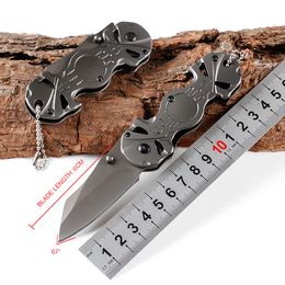 New X72 EDC Pocket Folding Knife 440C Titanium Coated Blade Steel Handle Outdoor Survival Tactical Folding Knives EDC Gear