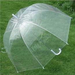 Free shipping 20 pcs 34" Big Clear Cute Bubble Deep Dome Umbrella Gossip Girl Wind Resistance with high quality lin2428