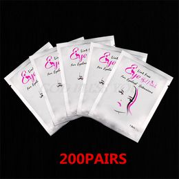 200 Pairs Eyelash Extension Paper Patches Women Grafted Eye Stickers Under Eye Pads Eyelash Tips Sticker