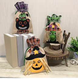 Candy 2018 New Stocking Halloween Decorations غير المنسوجة من اليقطين حقيبة Ghost Festival Festival Mall Facts Sids S