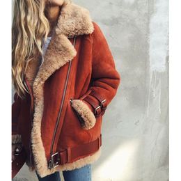 Jacket Women Coat Winter 2018 Hot Cotton Lambswool Outerwear Fashion Plus Size Overcoat For Female Thick Women Autumn Jacket S18101204
