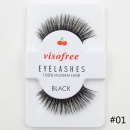 24 pairs/lot Visofree Eyelashes Extension Dramatic Soft Human Hair False Eyelashes Makeup Beauty Tools Eyelash Extension #29