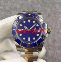 Luxury Watch Best V7 Version Two-Tone 18K Wrapped Gold 116613 40mm Blue Dial Ceramic Bezel Eta 3135 Movement Sapphire Auto Date Men Watch