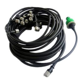 DIY 5/10/25m Fog Nozzles irrigation system Portable Misting Automatic Watering Garden hose Spray head with tee and connector