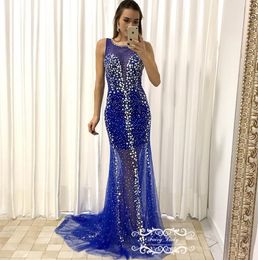 Cheap Sheer Prom Dress Diamond