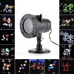 12 Pattern LED Pattern Projector Light Outdoor Waterproof Landscape Garden Wall Lamp for Halloween Christmas Holiday