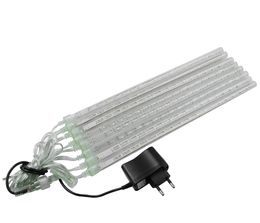 1set Christmas Waterproof LED Meteor Shower Rain Lights 20cm 30cm 8 Tubes 100V 240V Light with EU US Power Adapter
