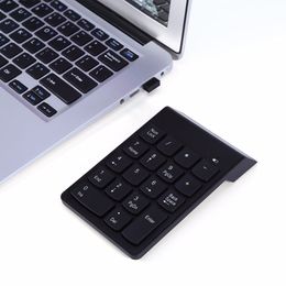 Freeshipping 2.4G Wireless Keypad Ultra Slim Numeric Keypad 18 Keys With Mini USB Receiver Auto Sleep Mode New Pro Numeric Keyboard