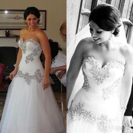 classic pnina tornai mermaid wedding dresses sweetheart bridal gowns bling bling tulle beaded lace up back sweep train wedding dress