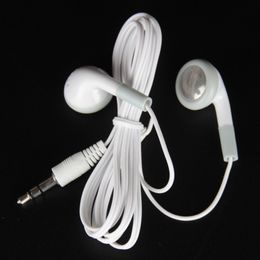 Cheapest high quality MP3 headphone earphones headset 3.5mm for mp4 IPHONE black white 2000pcs DHL FEDEX FREE SHIPPING