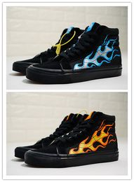 vans fiamme blu
