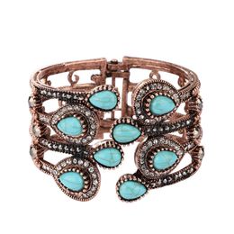 Fashion Bohemia Big Retro Bracelets For Women Boho Wide Mouth Cuff Bangles Handmade Jewellery Spring Bracelets & Bangles