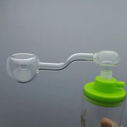 Transparent glass concave pan Wholesale Bongs Oil Burner Pipes Water Pipes Rigs Smoking