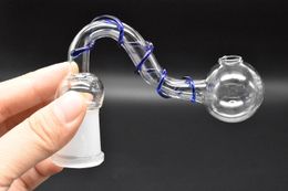 wholesale thick club banger glass spiral oil burner bowl 14mm 18mm male female Glass Banger Nails tobacco oil bowl for oil rig bongs