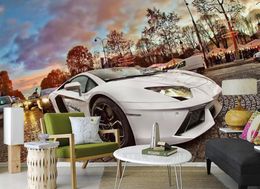 Custom mural 3d wallpaper living room wall murals Roman Car TV backdrop wallpaper modern