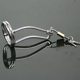 Chastity Devices Stainless Steel Urethral Plug Urethra Rod with Lock Prince Albert Piercing Toys #T65