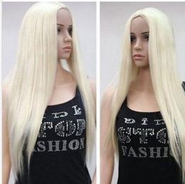 FIXSF10 Natural light blonde wigs long straight Hair wig wigs for women