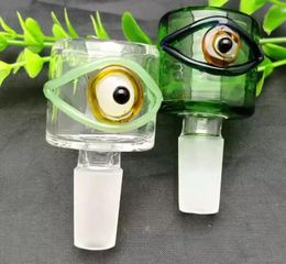 new Crooked color eye bubble head ,Wholesale Bongs Oil Burner Pipes Water Pipes Glass Pipe Oil Rigs Smoking 14mm