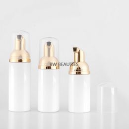 500Pcs/lot 50ml Empty Plastic Foamer Bottle Pump White Liquid Soap Dispenser Best Cheapest Foam Bottle With Golden Foamer Bottle