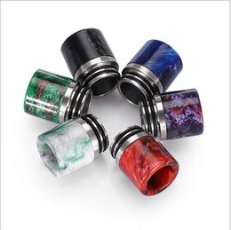 810 Epoxy Resin+Stainless steel Drip Tips Dollar style Colorful Mouthpiece For TFV8 TFV12 Big Baby Kennedy 24 Mad Dog E Cigarette Accessory