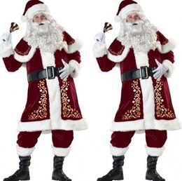 Uomo Adulto Babbo Natale Babbo Natale Fancy Dress Costume Natale Vestito Da Giorno Successivo
