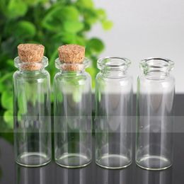 Factory Wholesale MINI Cute 15ml Glass Drift Wishing Vials 500Pcs/Lot Glass Gift Bottles with Corks