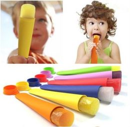 Colorful Creative Popsicle Mold Ice cream mold Ice Cream Maker DIY Tools Silicone Ice Maker For Kids T3I0421