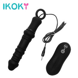 IKOKY Vibrating Butt Plug Anal Vibrators Prostate Massager Anal Plug Sex Toys for Men and Women Adult Product Masturbation S1018