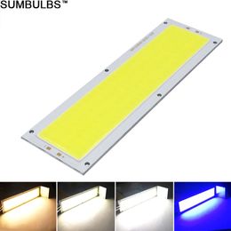 Sumbulbs 120x36MM 1000LM Ultra Bright LED Light Source 12V 10W COB Lamp for Car Lights DIY Waterproof LED Chip Module Bulb Strip