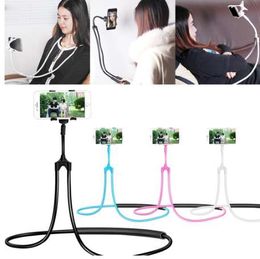 Universal Lazy Hanging Neck Phone Stand Mount Necklace Support Bracket Holder High Speed Quallity Cell Phone Accessories